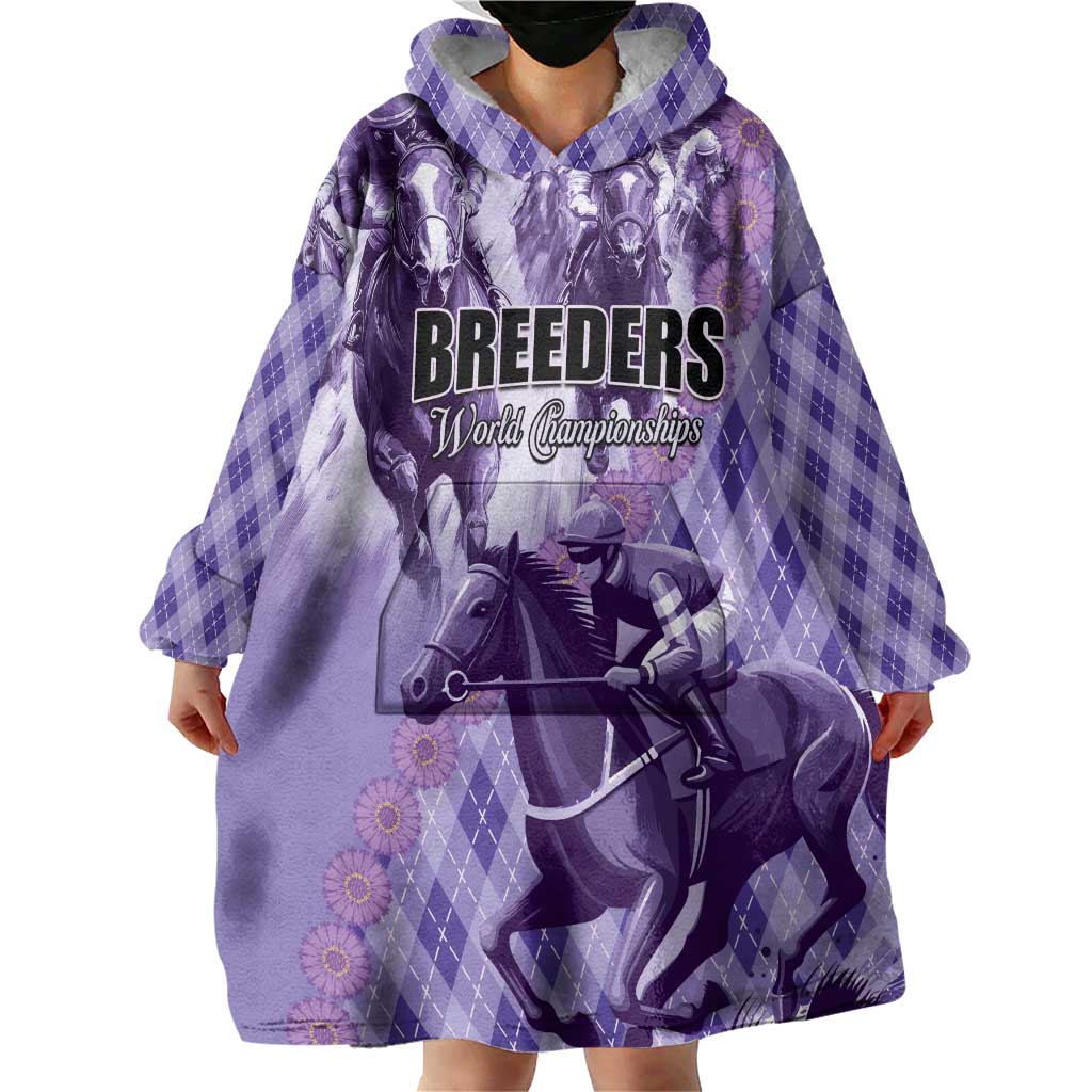 Personalized Breeders Horse Racing Wearable Blanket Hoodie World Horse Racing Championships - Wonder Print Shop