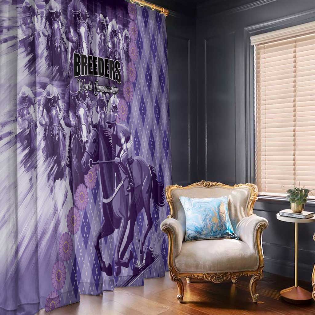 Breeders Horse Racing Window Curtain World Horse Racing Championships - Wonder Print Shop