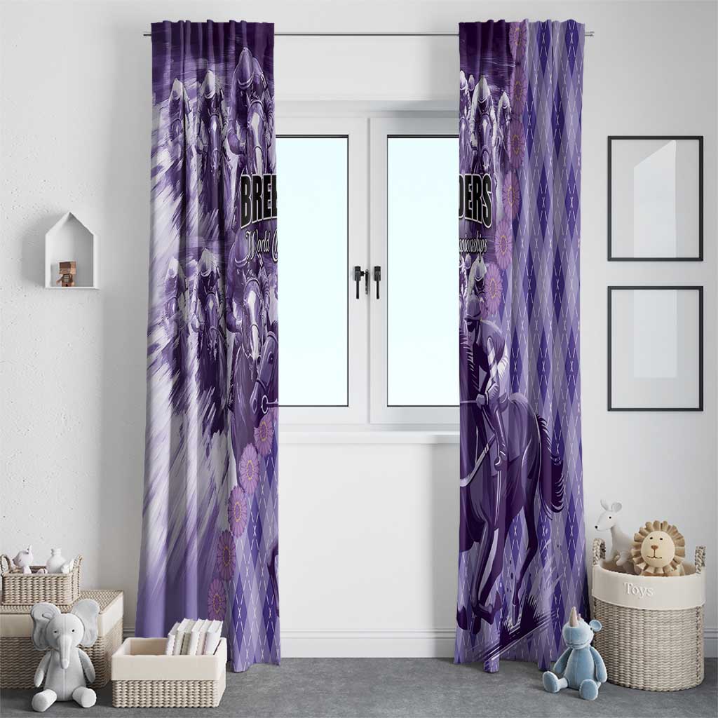 Breeders Horse Racing Window Curtain World Horse Racing Championships - Wonder Print Shop