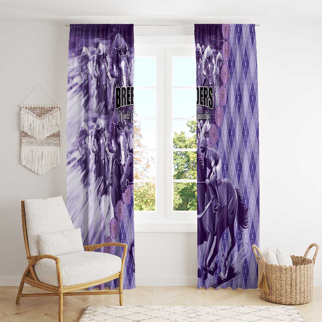 Breeders Horse Racing Window Curtain World Horse Racing Championships - Wonder Print Shop
