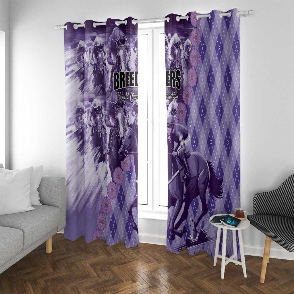 Breeders Horse Racing Window Curtain World Horse Racing Championships - Wonder Print Shop