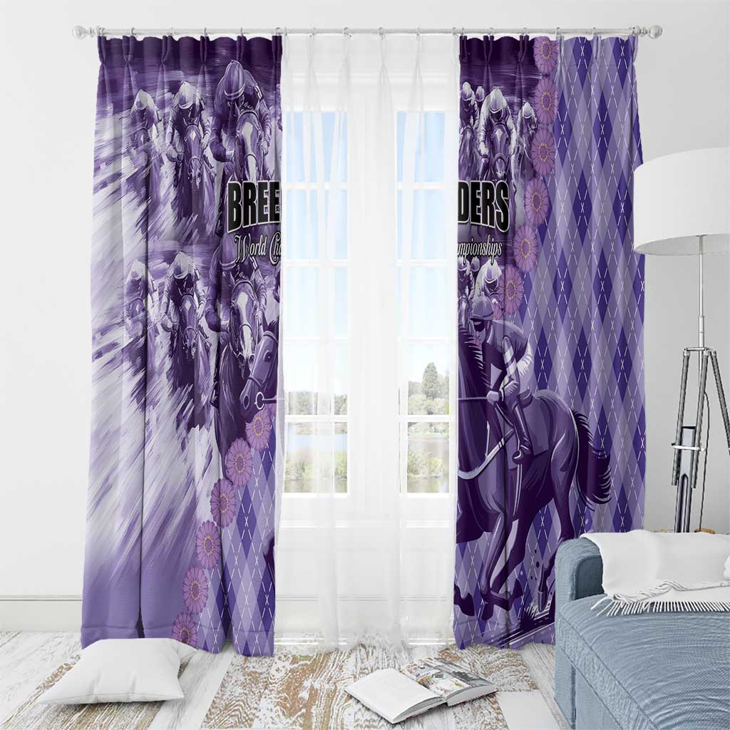 Breeders Horse Racing Window Curtain World Horse Racing Championships - Wonder Print Shop