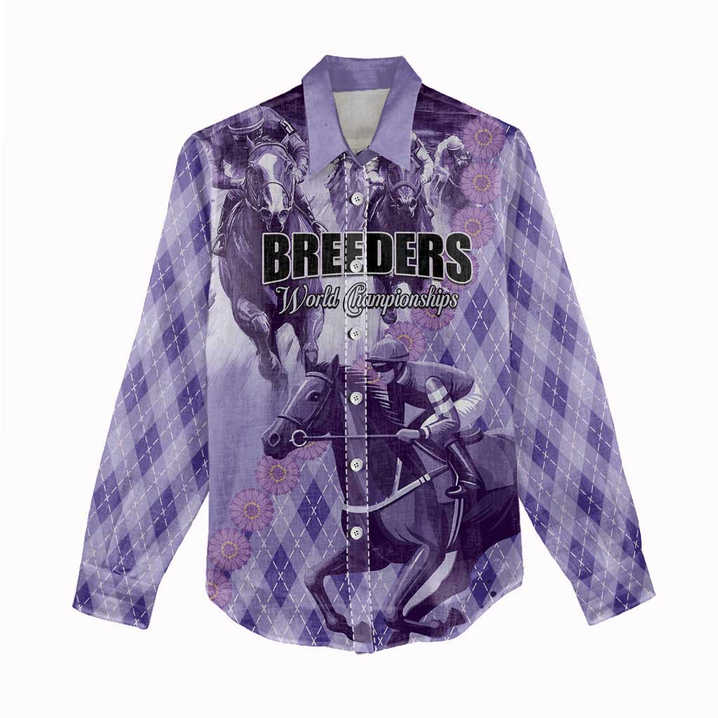 Personalized Breeders Horse Racing Women Casual Shirt World Horse Racing Championships - Wonder Print Shop