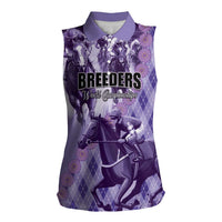 Personalized Breeders Horse Racing Women Sleeveless Polo Shirt World Horse Racing Championships - Wonder Print Shop