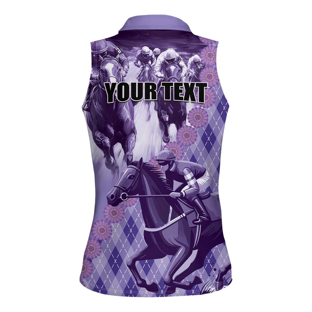 Personalized Breeders Horse Racing Women Sleeveless Polo Shirt World Horse Racing Championships - Wonder Print Shop