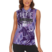 Personalized Breeders Horse Racing Women Sleeveless Polo Shirt World Horse Racing Championships - Wonder Print Shop