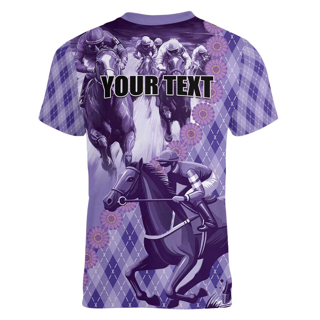 Personalized Breeders Horse Racing Women V-Neck T-Shirt World Horse Racing Championships - Wonder Print Shop