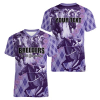 Personalized Breeders Horse Racing Women V-Neck T-Shirt World Horse Racing Championships - Wonder Print Shop