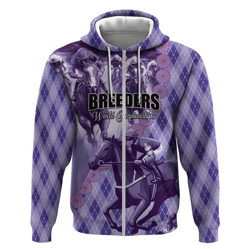 Personalized Breeders Horse Racing Zip Hoodie World Horse Racing Championships - Wonder Print Shop