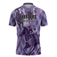 Personalized Breeders Horse Racing Zipper Polo Shirt World Horse Racing Championships - Wonder Print Shop