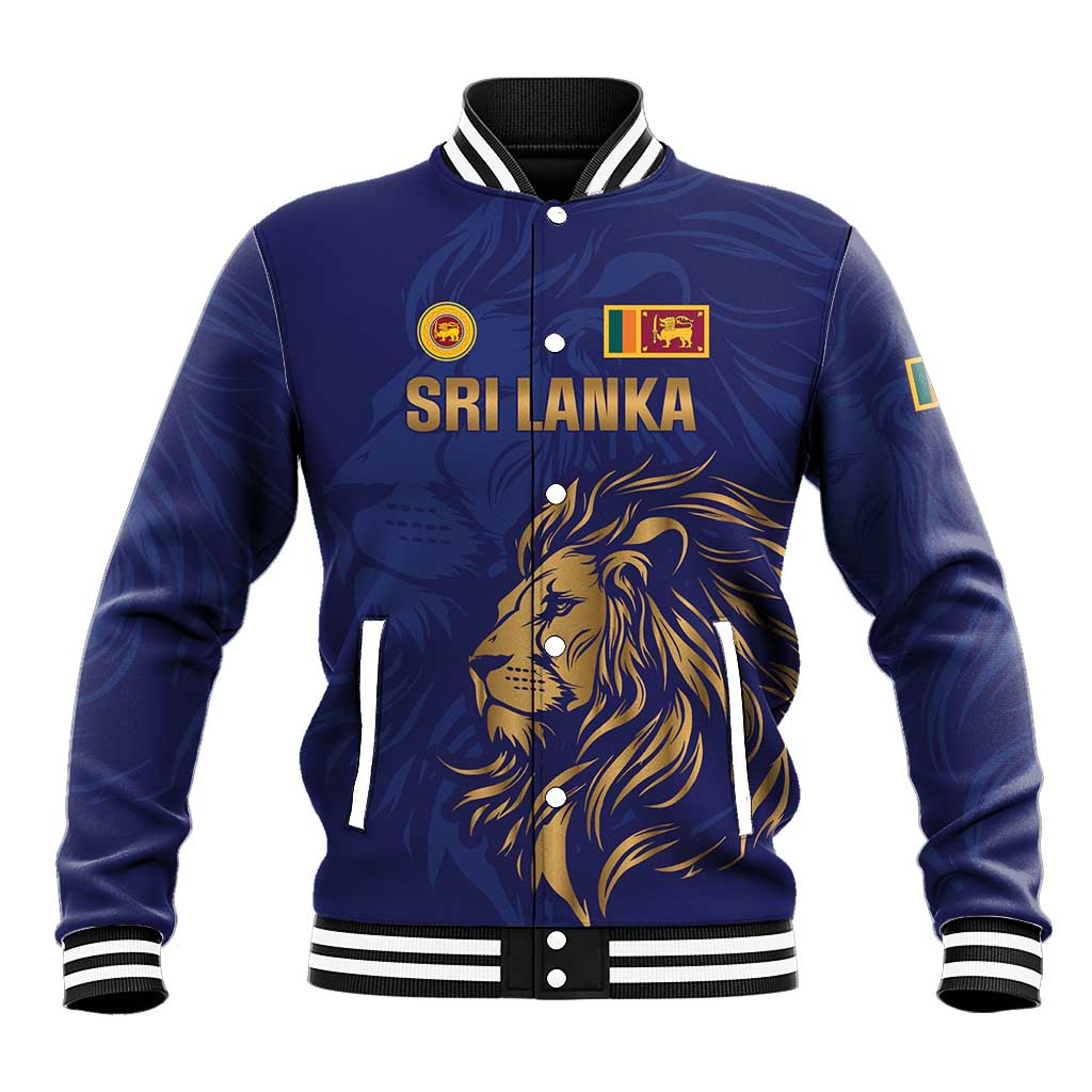 Custom Sri Lanka Cricket Baseball Jacket The Lions Go Champions - Wonder Print Shop