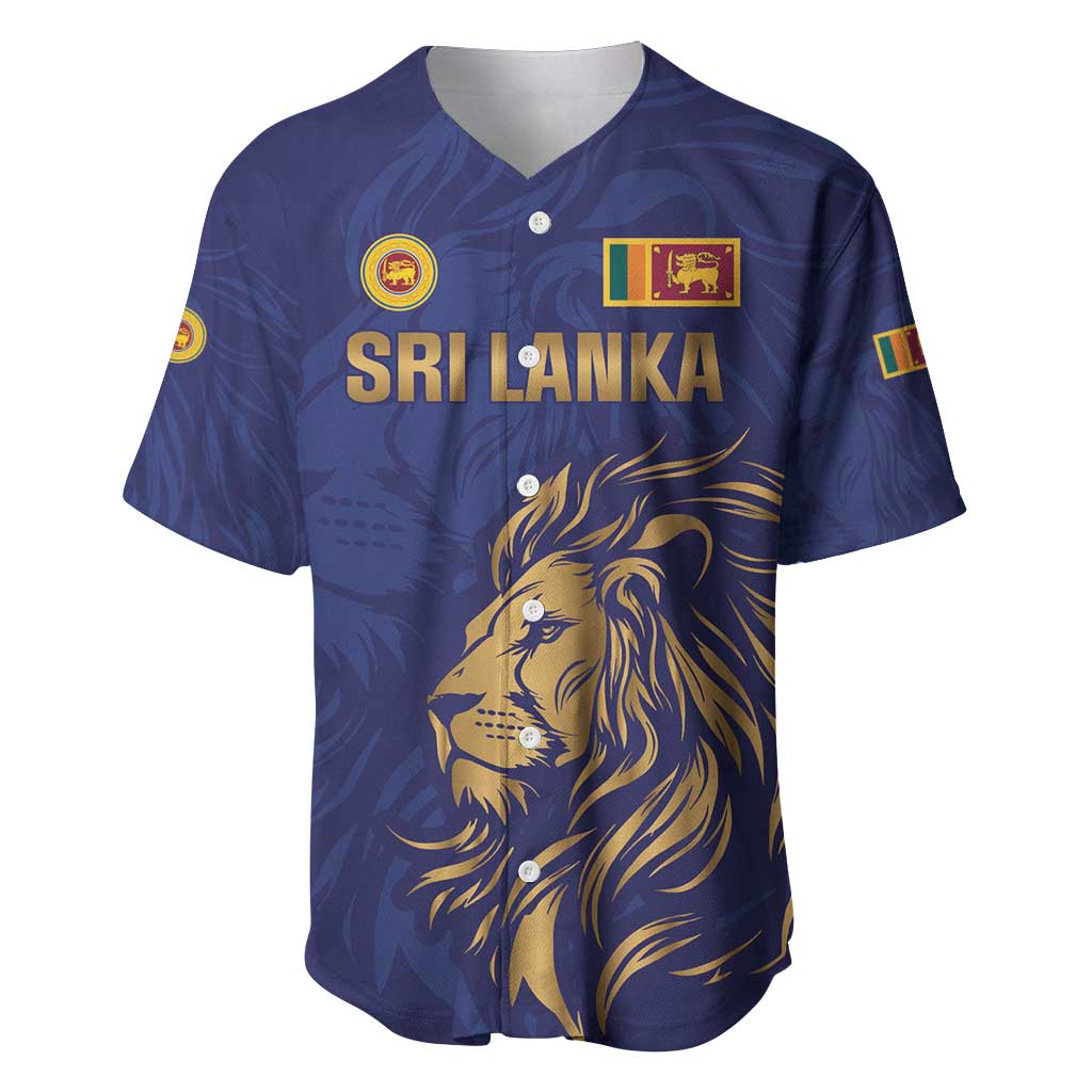 Custom Sri Lanka Cricket Baseball Jersey The Lions Go Champions - Wonder Print Shop