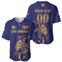 Custom Sri Lanka Cricket Baseball Jersey The Lions Go Champions - Wonder Print Shop