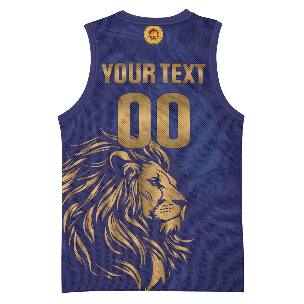 Custom Sri Lanka Cricket Basketball Jersey The Lions Go Champions - Wonder Print Shop