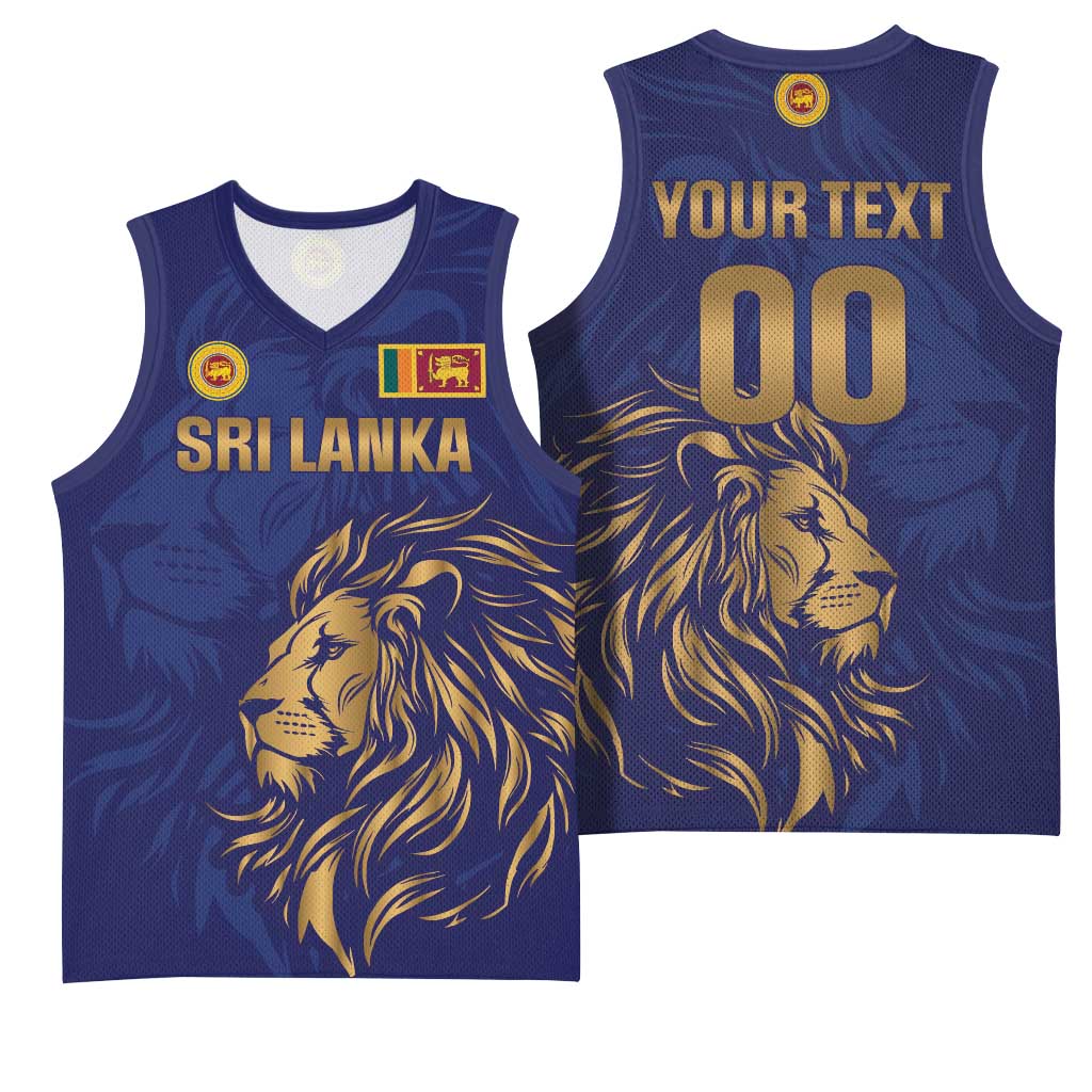 Custom Sri Lanka Cricket Basketball Jersey The Lions Go Champions - Wonder Print Shop