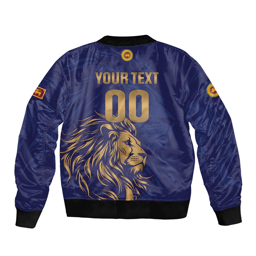 Custom Sri Lanka Cricket Bomber Jacket The Lions Go Champions - Wonder Print Shop