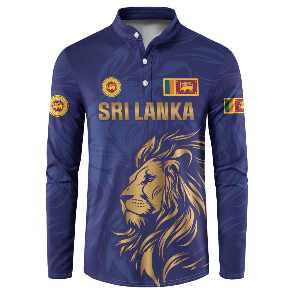 Custom Sri Lanka Cricket Button Sweatshirt The Lions Go Champions - Wonder Print Shop