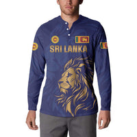 Custom Sri Lanka Cricket Button Sweatshirt The Lions Go Champions - Wonder Print Shop