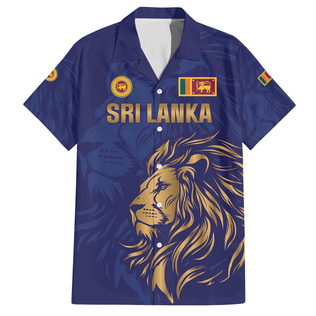Custom Sri Lanka Cricket Hawaiian Shirt The Lions Go Champions - Wonder Print Shop