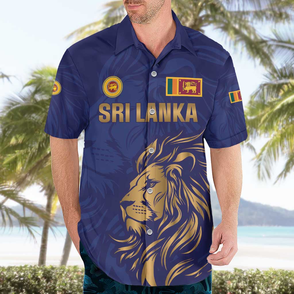 Custom Sri Lanka Cricket Hawaiian Shirt The Lions Go Champions - Wonder Print Shop