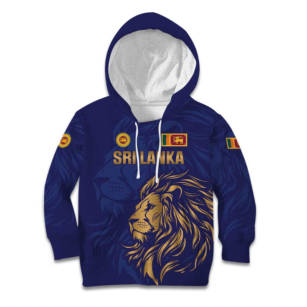 Custom Sri Lanka Cricket Kid Hoodie The Lions Go Champions - Wonder Print Shop