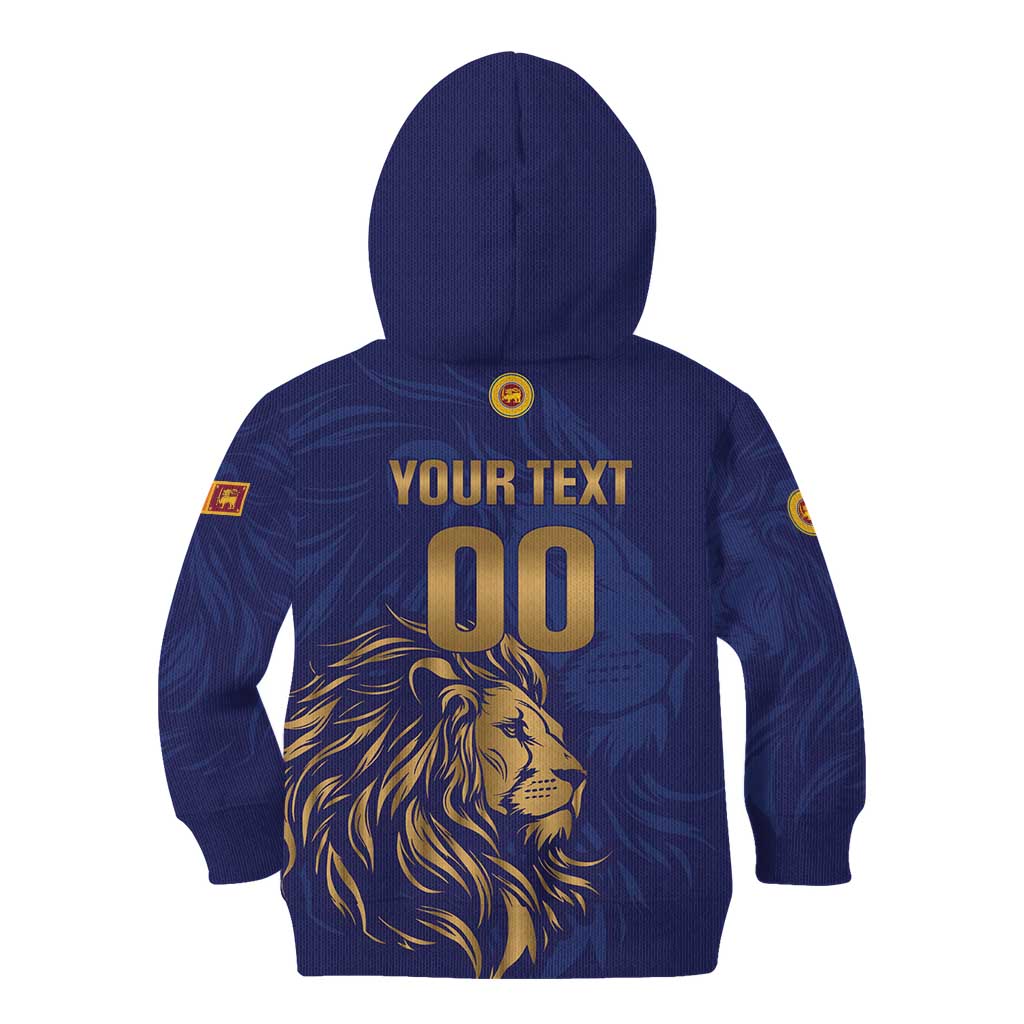 Custom Sri Lanka Cricket Kid Hoodie The Lions Go Champions - Wonder Print Shop