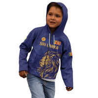 Custom Sri Lanka Cricket Kid Hoodie The Lions Go Champions - Wonder Print Shop