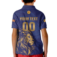 Custom Sri Lanka Cricket Kid Polo Shirt The Lions Go Champions - Wonder Print Shop