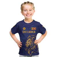 Custom Sri Lanka Cricket Kid T Shirt The Lions Go Champions - Wonder Print Shop