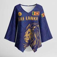 Custom Sri Lanka Cricket Kimono Sleeve Blouse The Lions Go Champions - Wonder Print Shop
