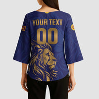 Custom Sri Lanka Cricket Kimono Sleeve Blouse The Lions Go Champions - Wonder Print Shop