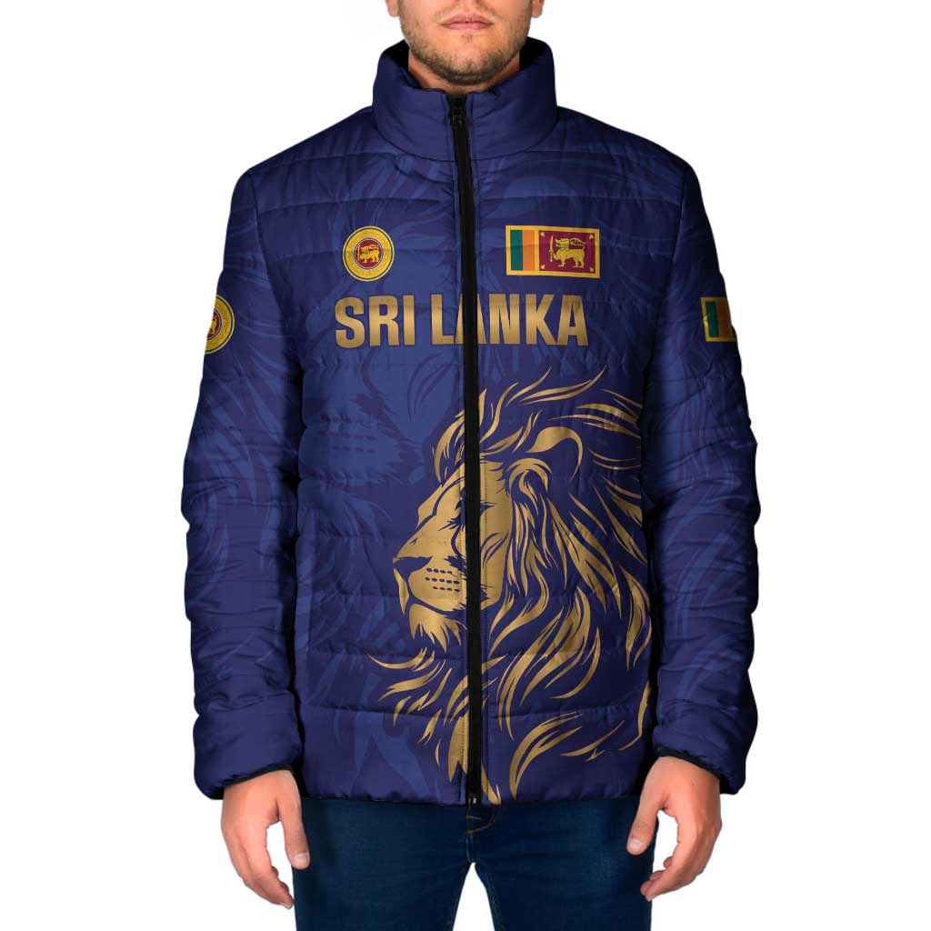 Custom Sri Lanka Cricket Padded Jacket The Lions Go Champions - Wonder Print Shop