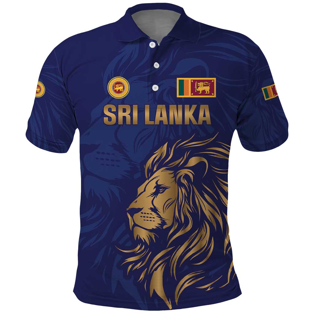 Custom Sri Lanka Cricket Polo Shirt The Lions Go Champions - Wonder Print Shop