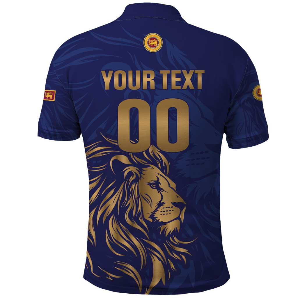 Custom Sri Lanka Cricket Polo Shirt The Lions Go Champions - Wonder Print Shop