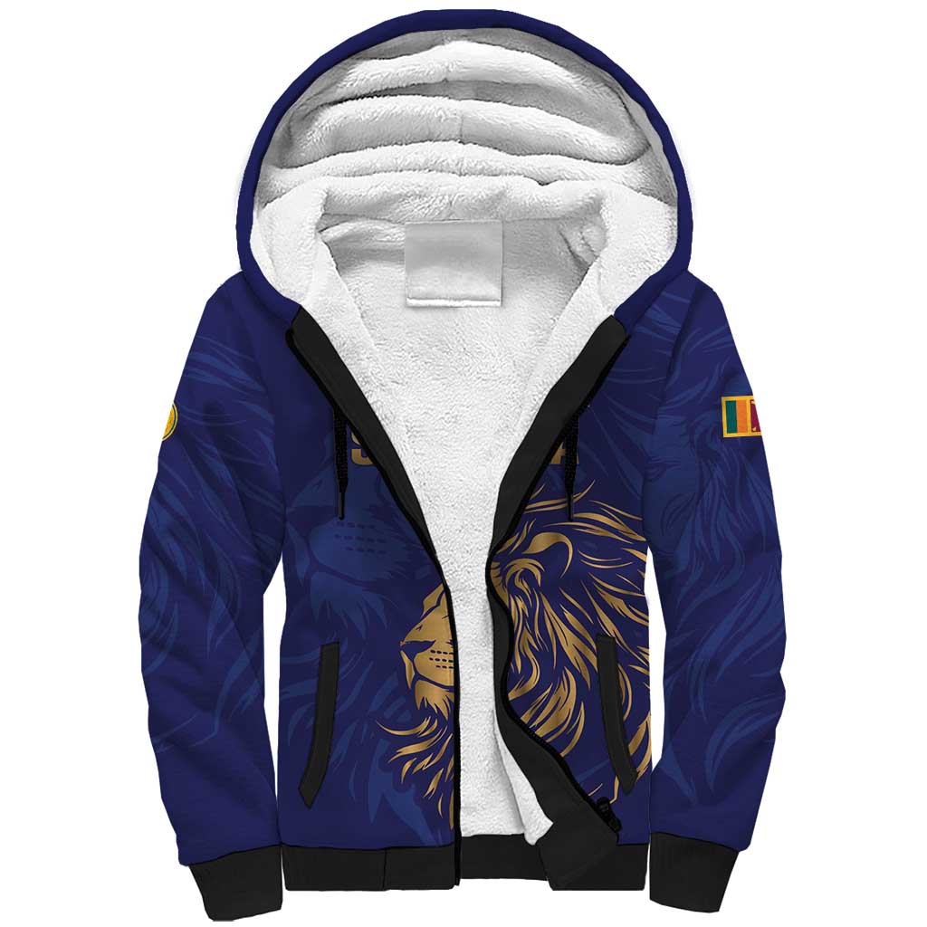 Custom Sri Lanka Cricket Sherpa Hoodie The Lions Go Champions - Wonder Print Shop