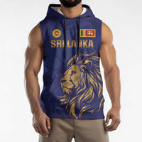 Custom Sri Lanka Cricket Sleeveless Hoodie The Lions Go Champions - Wonder Print Shop