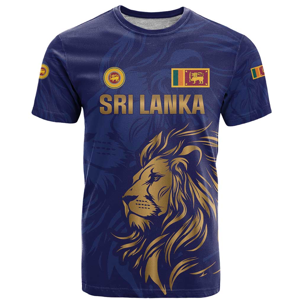 Custom Sri Lanka Cricket T Shirt The Lions Go Champions - Wonder Print Shop