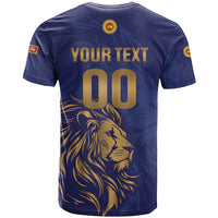 Custom Sri Lanka Cricket T Shirt The Lions Go Champions - Wonder Print Shop