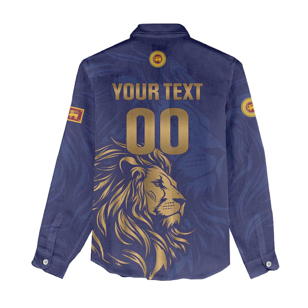 Custom Sri Lanka Cricket Women Casual Shirt The Lions Go Champions - Wonder Print Shop