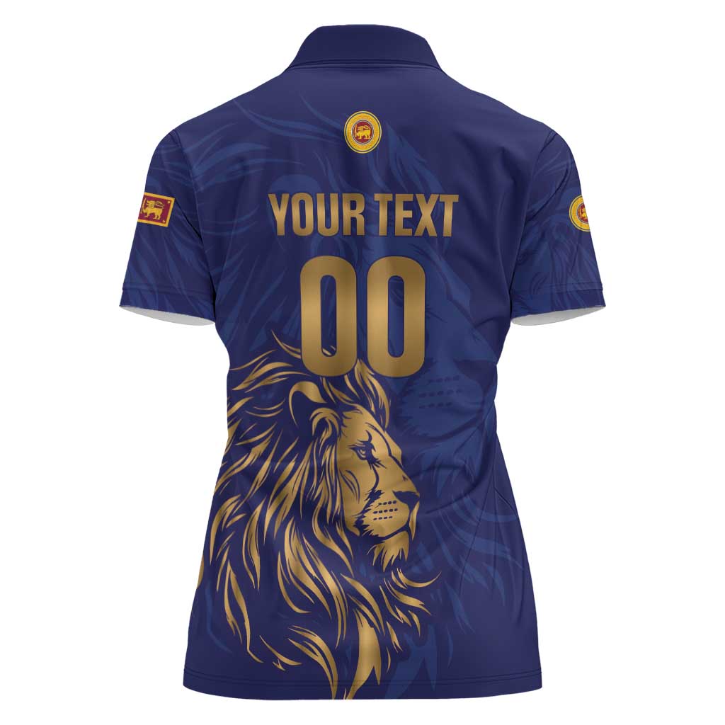 Custom Sri Lanka Cricket Women Polo Shirt The Lions Go Champions - Wonder Print Shop