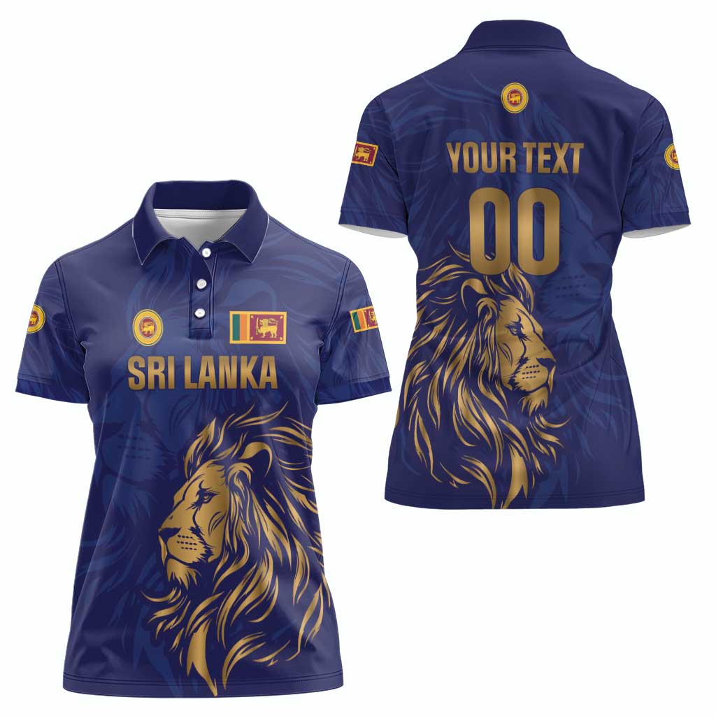 Custom Sri Lanka Cricket Women Polo Shirt The Lions Go Champions - Wonder Print Shop