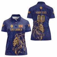Custom Sri Lanka Cricket Women Polo Shirt The Lions Go Champions - Wonder Print Shop