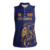 Custom Sri Lanka Cricket Women Sleeveless Polo Shirt The Lions Go Champions - Wonder Print Shop