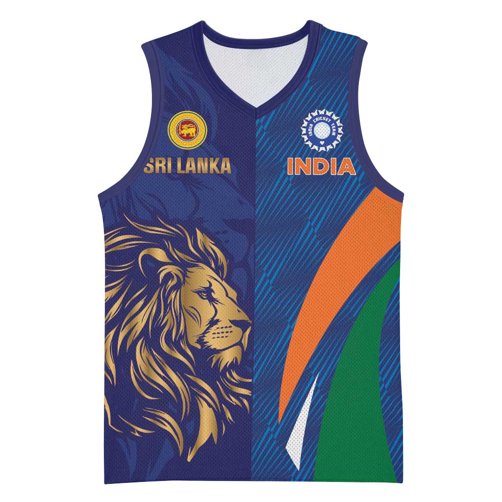 Custom Cricket India Vs Sri Lanka Basketball Jersey Simple Style - Wonder Print Shop