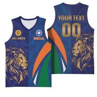 Custom Cricket India Vs Sri Lanka Basketball Jersey Simple Style - Wonder Print Shop