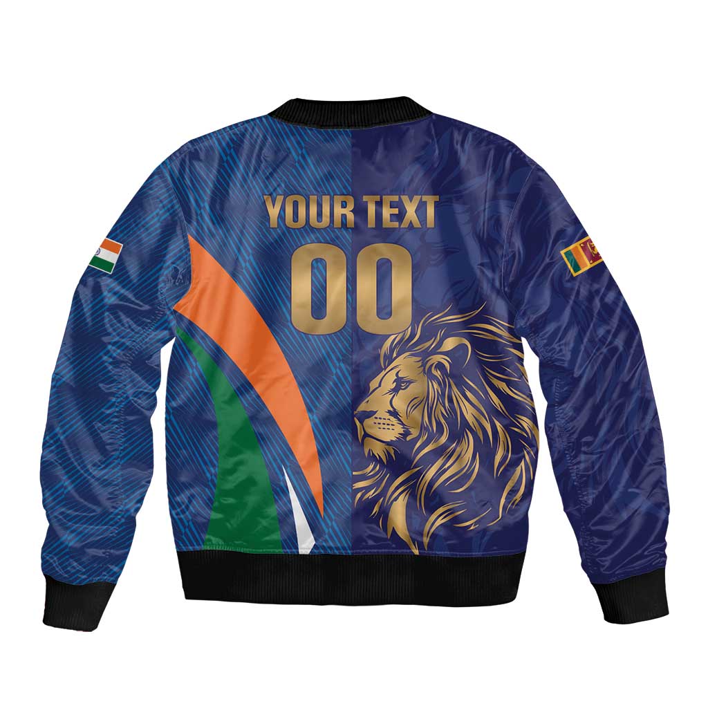 Custom Cricket India Vs Sri Lanka Bomber Jacket Simple Style - Wonder Print Shop