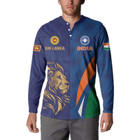 Custom Cricket India Vs Sri Lanka Button Sweatshirt Simple Style - Wonder Print Shop