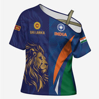 Custom Cricket India Vs Sri Lanka Cross Shoulder Shirt Simple Style - Wonder Print Shop