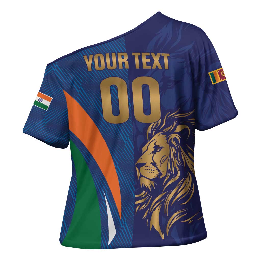 Custom Cricket India Vs Sri Lanka Cross Shoulder Shirt Simple Style - Wonder Print Shop