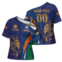 Custom Cricket India Vs Sri Lanka Cross Shoulder Shirt Simple Style - Wonder Print Shop
